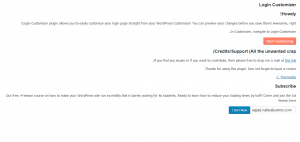 Custom Login Page Customizer
