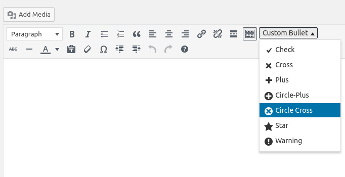 افزونه Custom Bulleted Lists