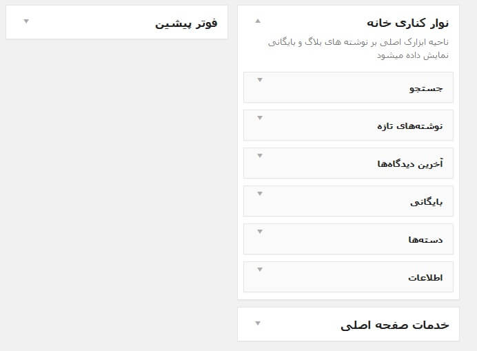 ابزارک ها در وردپرس