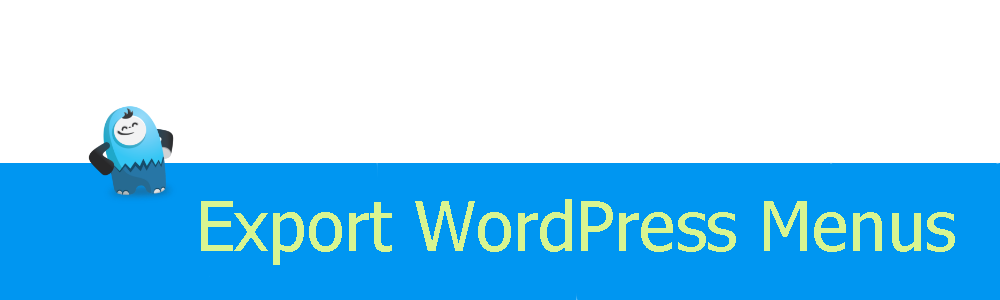Export WordPress Menus